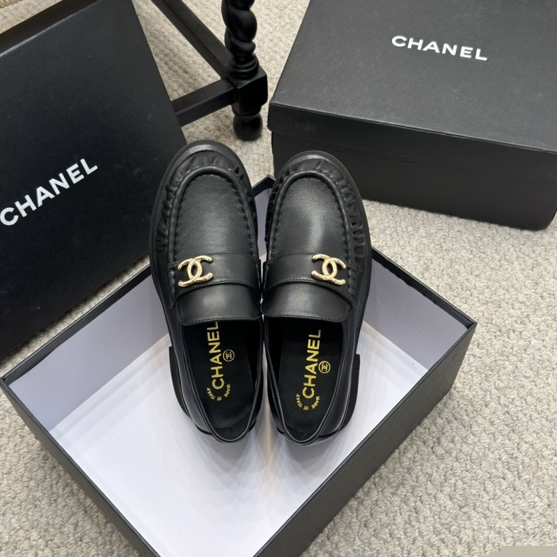 Ch*el leather shoes